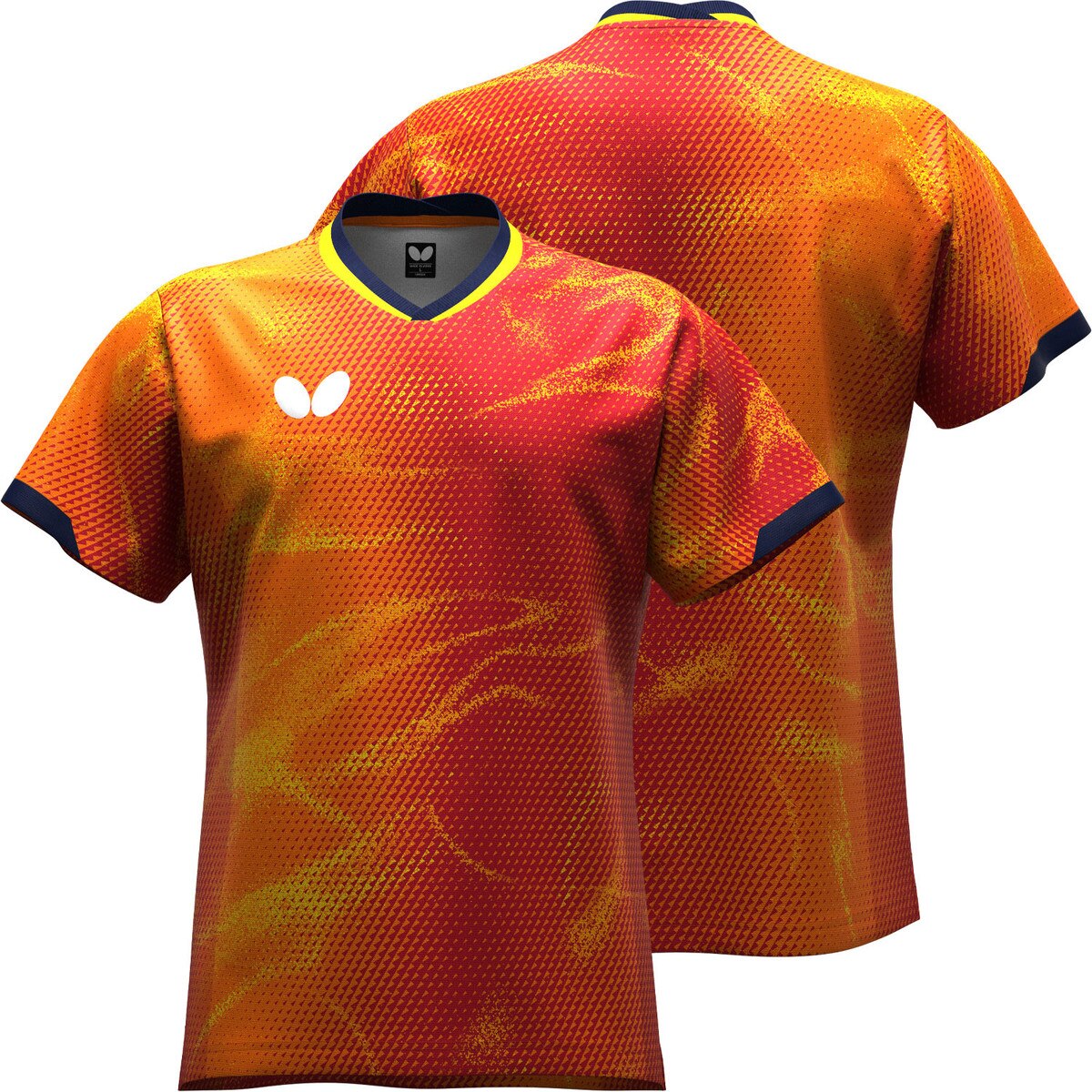 Butterfly Elistar 12 Shirt - Red - Front/Back